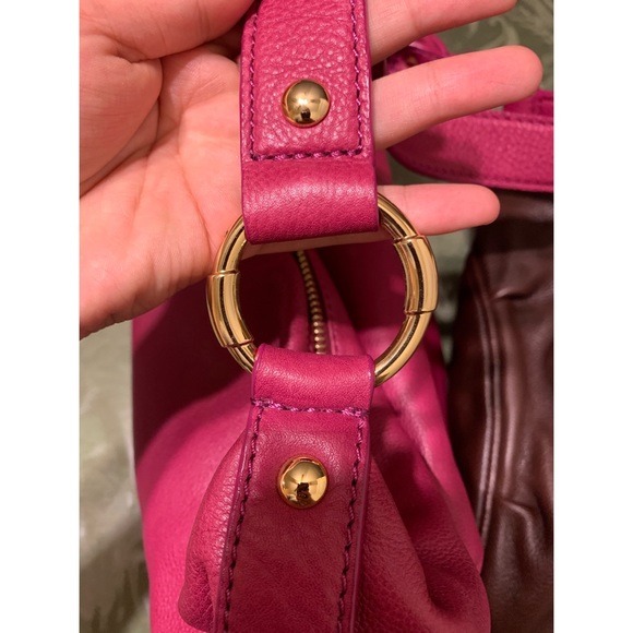 Michael Kors Fulton Fushia Large Leather Bag - Picture 6 of 11